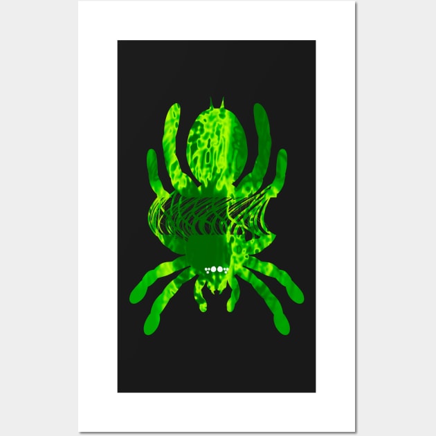 Tarantula Silhouette V46 (Tie Dye) Wall Art by IgorAndMore